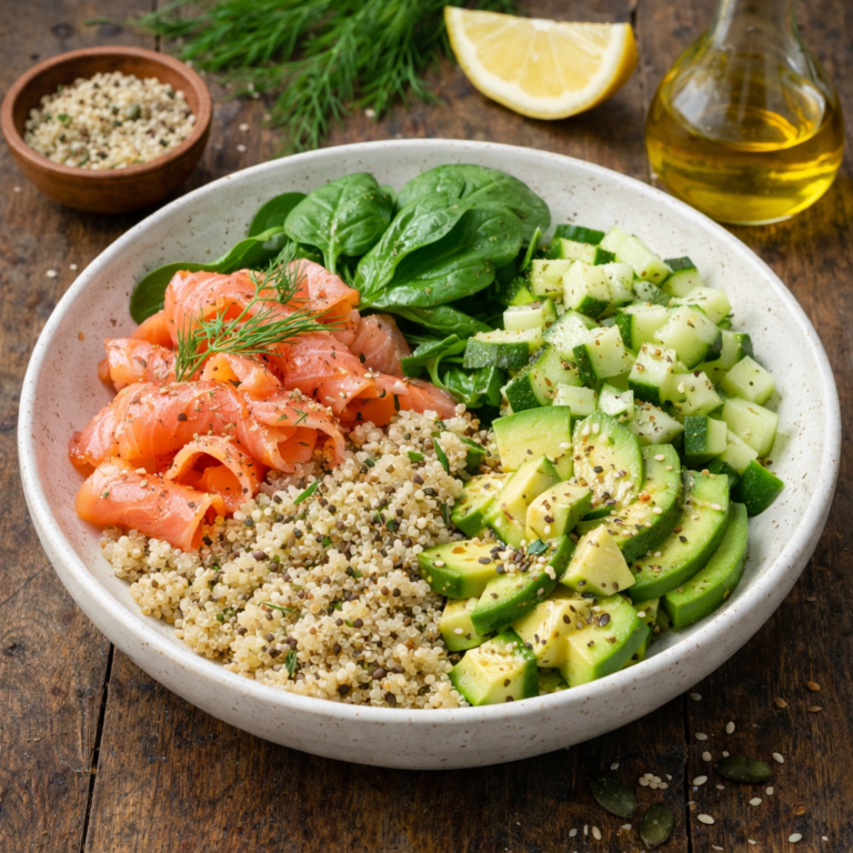 Bowl Salé Quinoa & Saumon Fumé